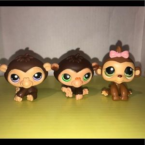 LPS Littlest Pet Shop Monkey Set #216, ?, ?